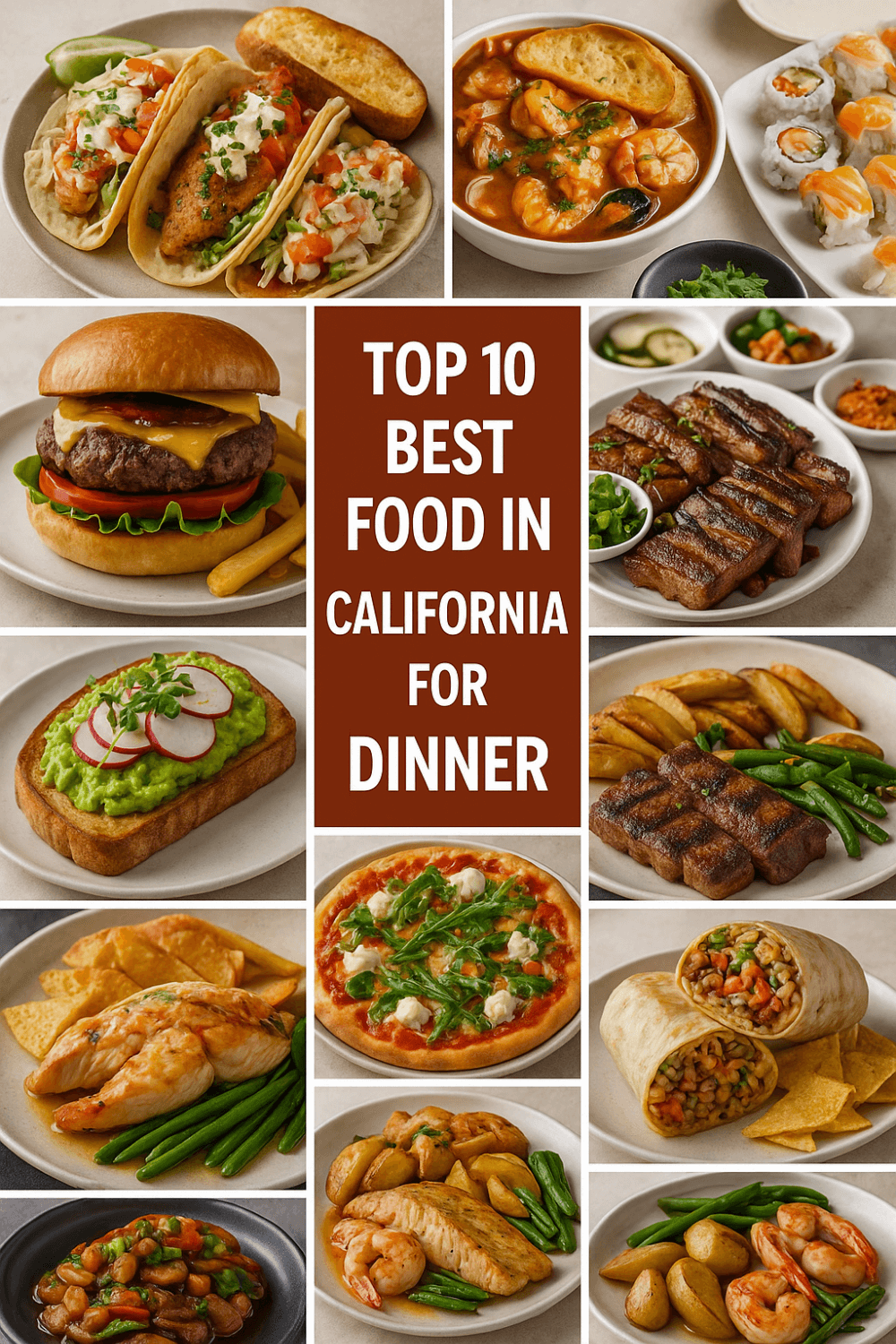 Top 10 Best Food in California for Dinner